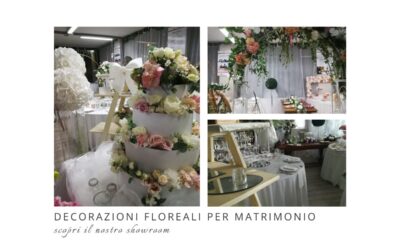 Decorazioni floreali per matrimonio, scopri il nostro showroom per vederle da vicino