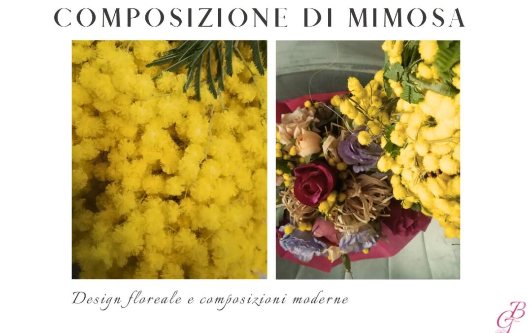 composizione di mimosa